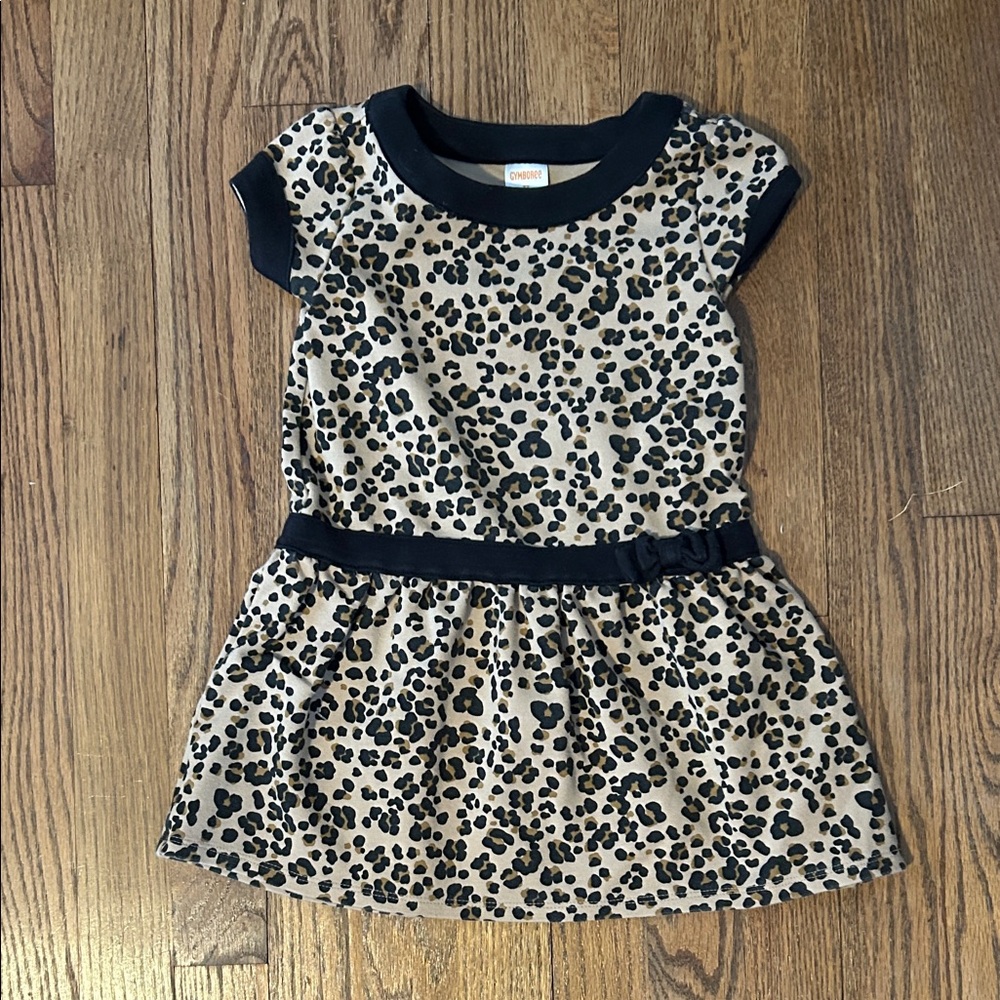 Gymboree Leopard Print Dress with Black Accents